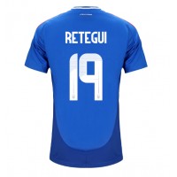 Taliansko Mateo Retegui #19 Domáci futbalový dres ME 2024 Krátky Rukáv